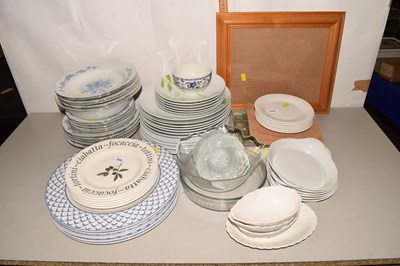 Lot 630 - Large mixed lot of various dinner wares, glass...