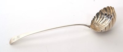 Lot 12 - A George III silver ladle circa 1780, Old...
