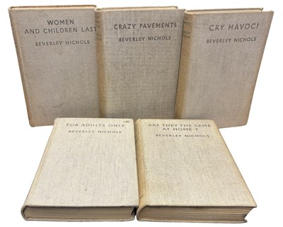 Lot 465 - BEVERLEY NICHOLS: 5 Titles: WOMEN AND CHILDREN...