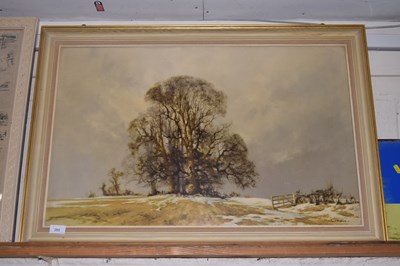 Lot 202 - After David Shepherd, print on board of winter...