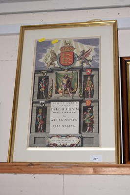 Lot 207 - Blaieu Theatrum Orbis Terraum coloured...