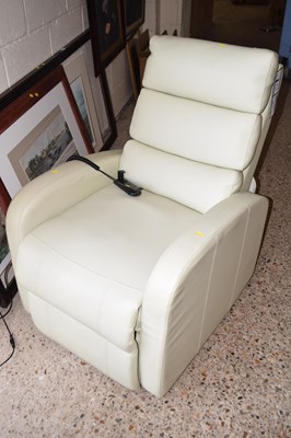 Lot 214 - Leather recliner chair