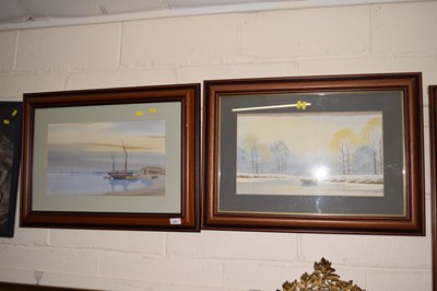 Lot 231 - Nick Grant, study of Thames Barge and another...