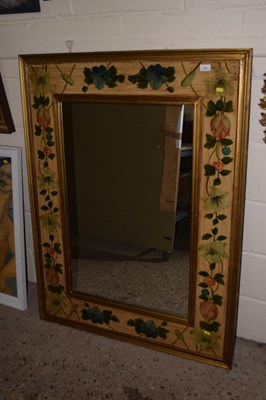 Lot 234 - Large modern wall mirror in a gilt and floral...