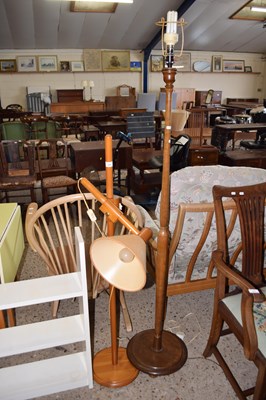 Lot 240 - A retro adjustable reading light and a...