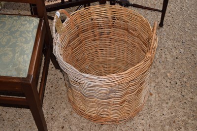 Lot 246 - A wicker log basket