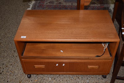 Lot 256 - Retro teak television cabinet