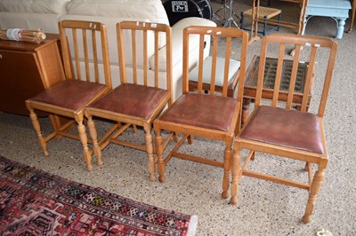 Lot 265 - A set of four early 20th Century dining chairs
