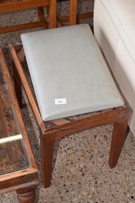 Lot 267 - A small stool