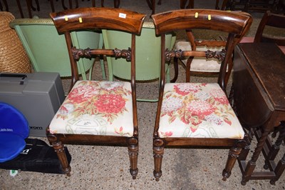 Lot 279 - Pair of early 19th Century rosewood bar back...
