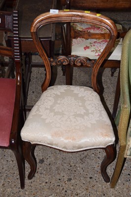Lot 294 - Victorian balloon back chair