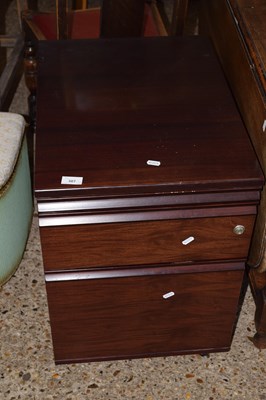 Lot 307 - A vintage office chest of drawers