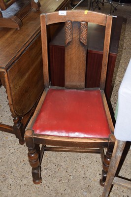 Lot 311 - Single oak dining chair