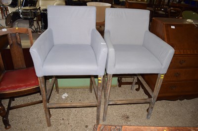 Lot 312 - Pair of breakfast bar or bar chairs