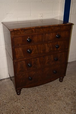 Lot 316 - A Victorian mahogany chest of drawers with two...