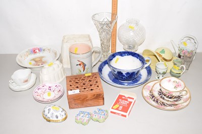 Lot 15 - Collection of ceramics and glass vases...