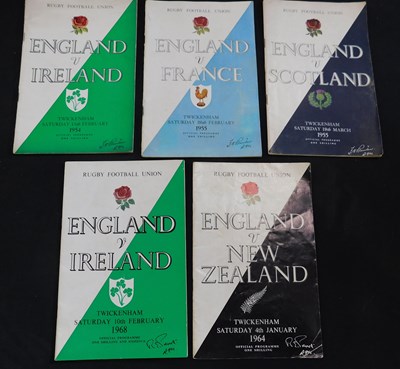 Lot 548 - Packet: five Rugby Union International...