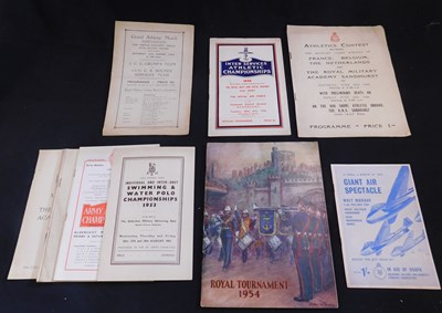Lot 461 - Packet: nine Athletics programmes 1944 to 1955,...