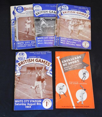 Lot 463 - Packet: 12 White City Athletics programmes...