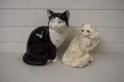 Lot 96 - WINSTANLEY POTTERY CAT AND ONE OTHER