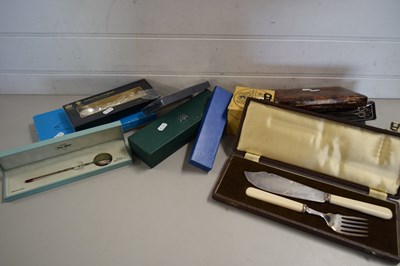 Lot 133 - MIXED LOT VARIOUS CASED CUTLERY