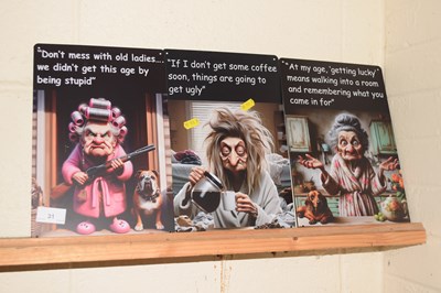 Lot 31 - Three vintage signs
