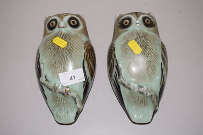 Lot 41 - Two ceramic models of owls