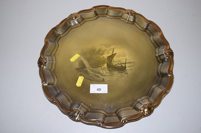 Lot 49 - A Royal Vista Ware tray with marine scene