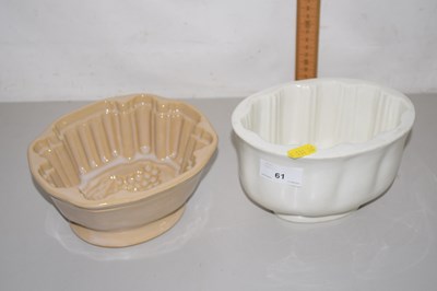 Lot 61 - Two jelly moulds