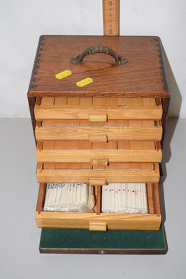 Lot 85 - A cased composition Mahjong set
