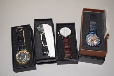 Lot 89 - Plastic bag containing four mens wristwatches...