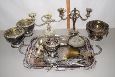 Lot 126 - Mixed Lot: Silver plated rose bowl,...