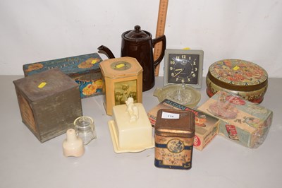 Lot 176 - Mixed Lot: Various vintage tins, vintage...