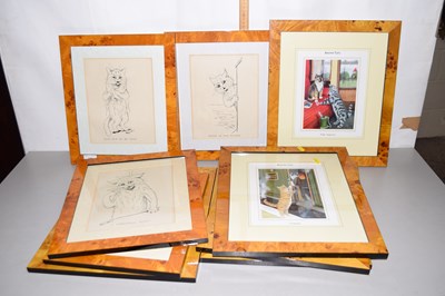 Lot 186 - Group of Louis Wain and other prints of cats