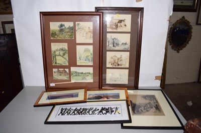 Lot 189 - Group of various pictures to include groups of...