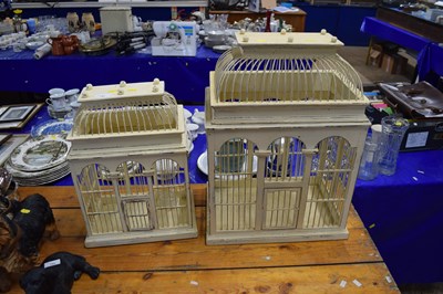 Lot 195 - Two antique style bird cages