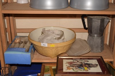 Lot 514 - Various kitchen items including cutlery,...