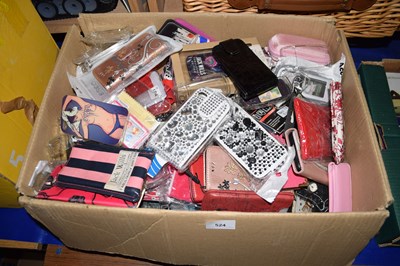 Lot 524 - Box containing a quantity of various telephone...