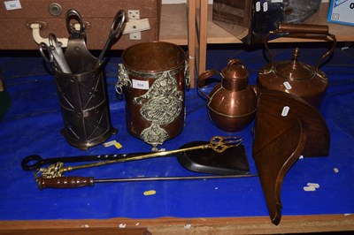 Lot 534 - Quantity of various metal wares including...