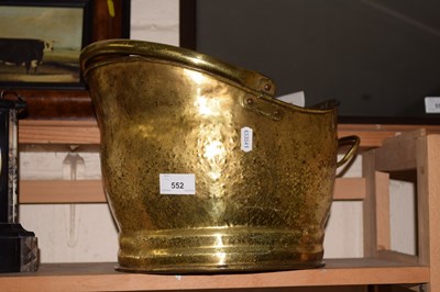 Lot 552 - Brass coal scuttle