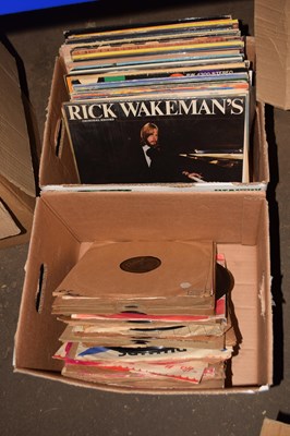 Lot 565 - Two boxes containing a selection of gramaphone...