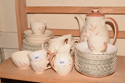 Lot 600 - A Royal Doulton "Meadow Glow" part coffee set