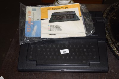 Lot 608 - Olivetti ET Compact 60 typewriter