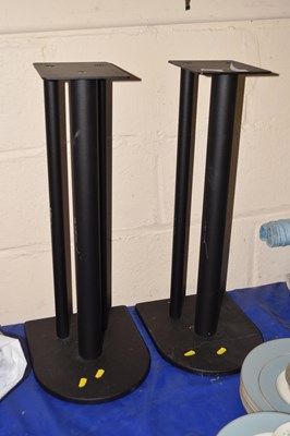 Lot 612 - Pair of speaker stands