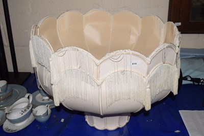 Lot 614 - Two large lamp shades