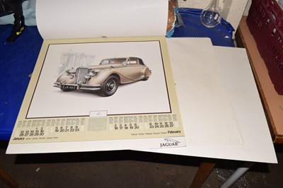 Lot 618 - Jaguar 1987 calendar together with 1989 and...