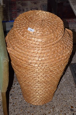 Lot 296 - Wicker laundry basket