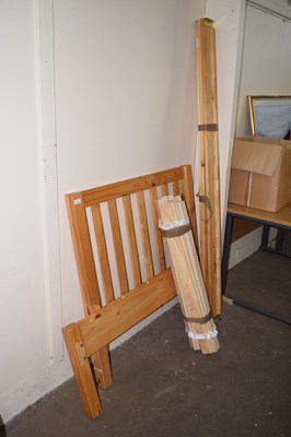 Lot 630 - A pine single bed frame