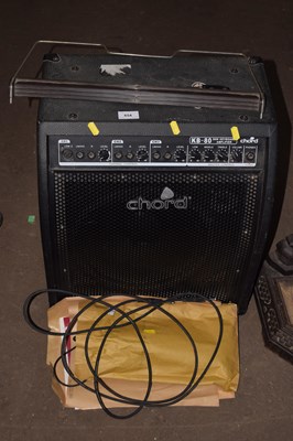 Lot 654 - A Chord KB80 keyboard and amplifier