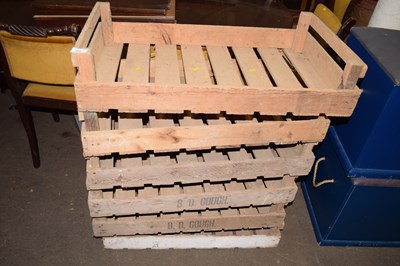 Lot 662 - Six wooden fruit trays